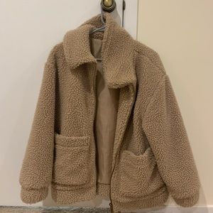Garage Brown Fluffy Jacket